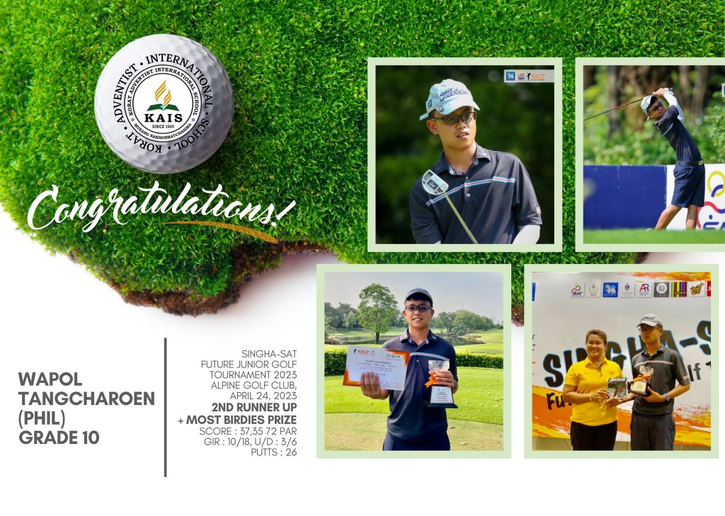 Congratulations to the - Triple A World Junior Golf Series