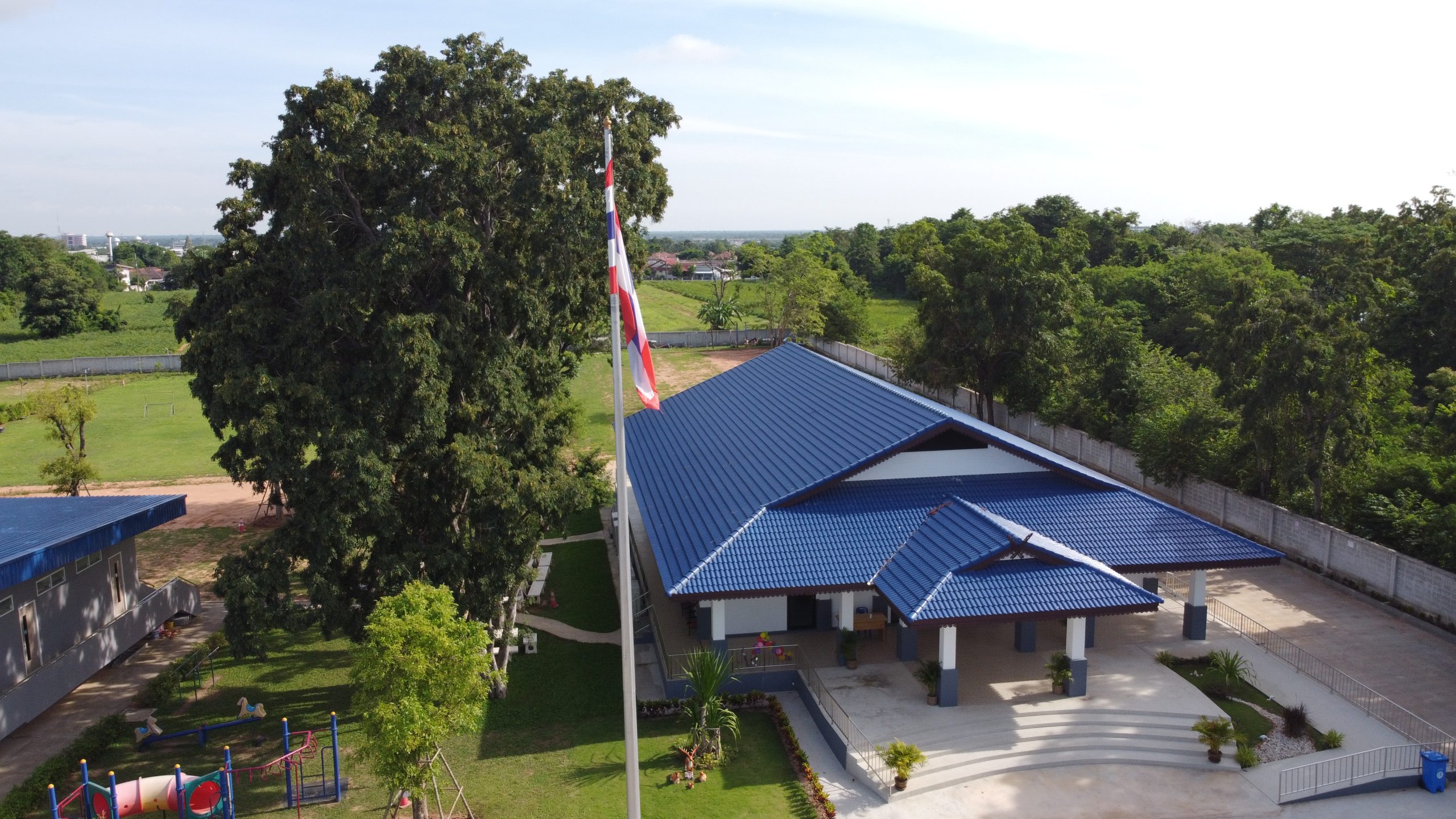 Church Drone Shot